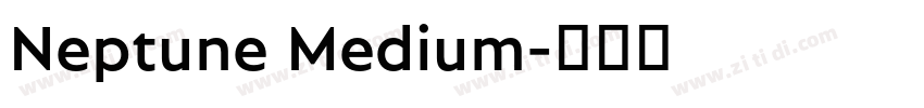 Neptune Medium字体转换